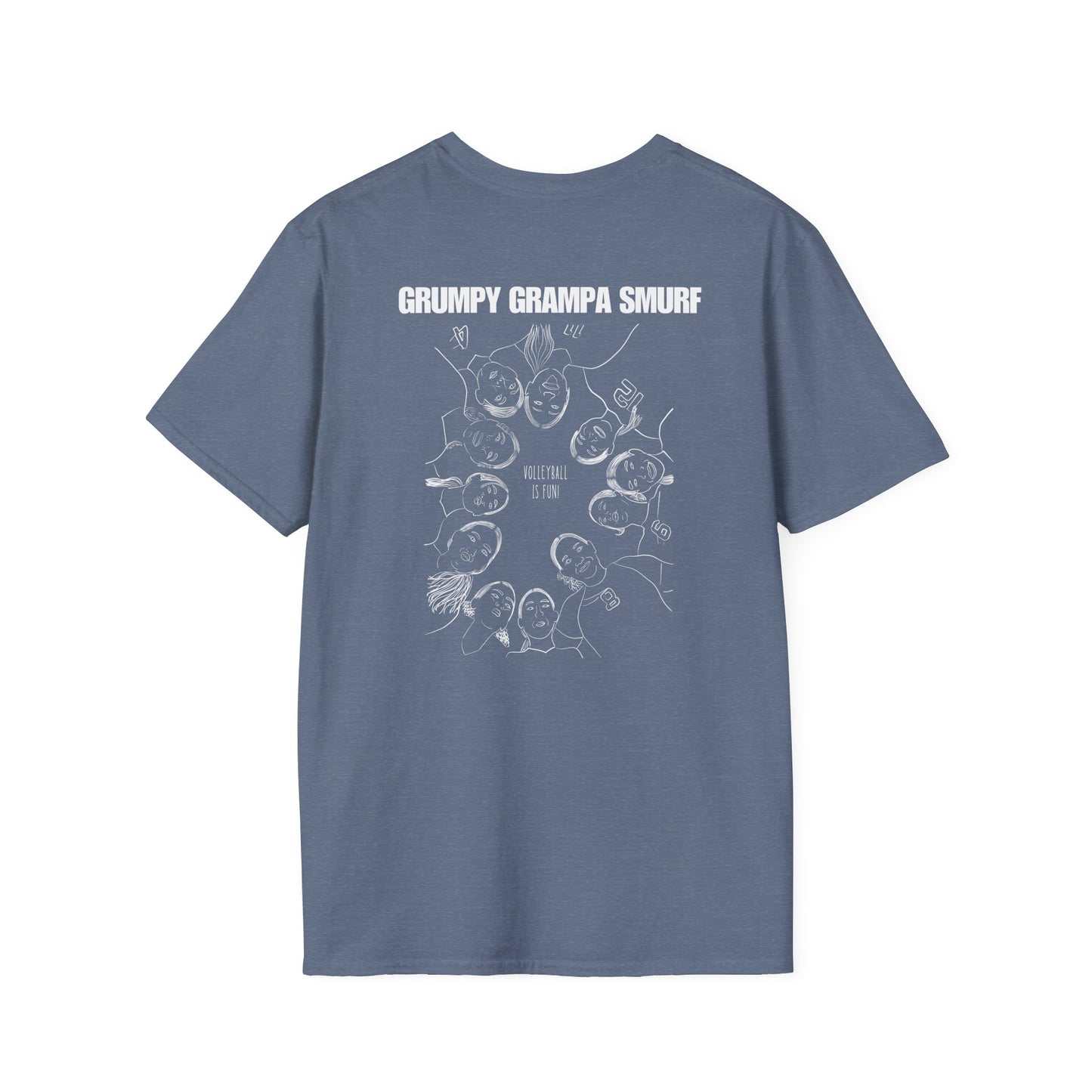 Grumpy Grandpa Softstyle T-Shirt | Unisex Funny Tee for Family Gatherings, Gift for Father's Day, Casual Wear, Anniversaries, Birthdays