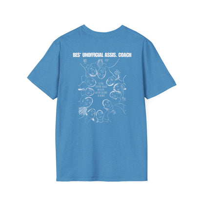 Bes Unofficial Assis Coach Softstyle T-Shirt | Unisex Funny Tee for Family Gatherings, Gift for Father's Day, Casual Wear, Anniversaries, Birthdays