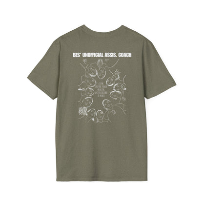 Bes Unofficial Assis Coach Softstyle T-Shirt | Unisex Funny Tee for Family Gatherings, Gift for Father's Day, Casual Wear, Anniversaries, Birthdays