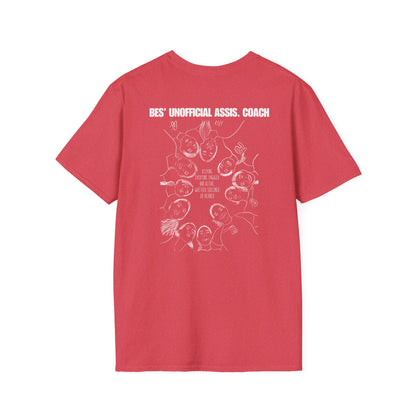Bes Unofficial Assis Coach Softstyle T-Shirt | Unisex Funny Tee for Family Gatherings, Gift for Father's Day, Casual Wear, Anniversaries, Birthdays