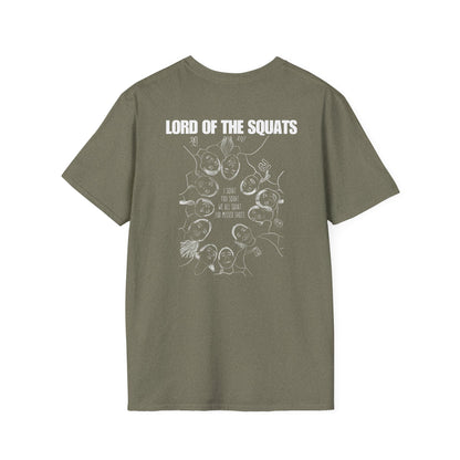 Lord of the Squats Softstyle T-Shirt | Unisex Funny Tee for Family Gatherings, Gift for Father's Day, Casual Wear, Anniversaries, Birthdays