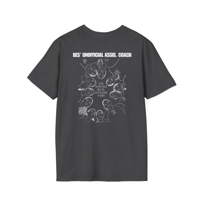 Bes Unofficial Assis Coach Softstyle T-Shirt | Unisex Funny Tee for Family Gatherings, Gift for Father's Day, Casual Wear, Anniversaries, Birthdays
