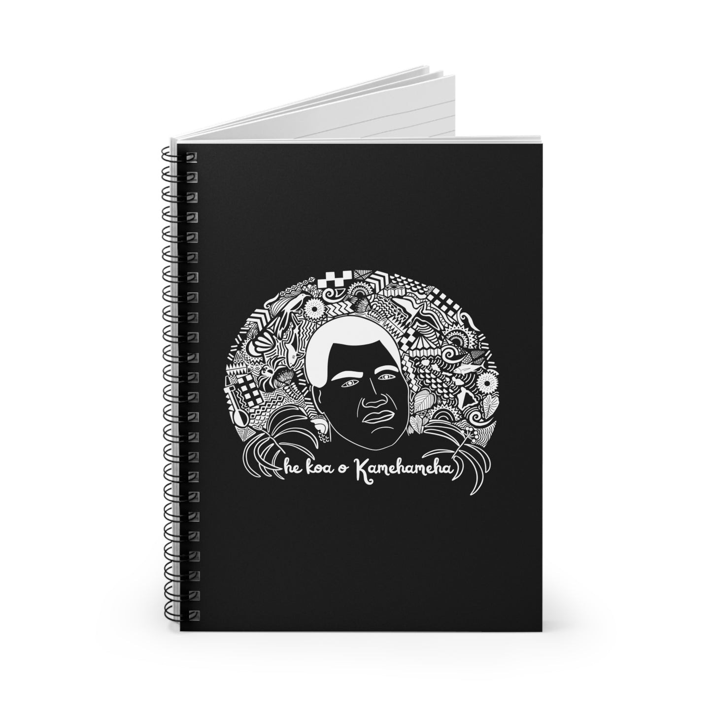 Kamehameha spiral ruled notebook